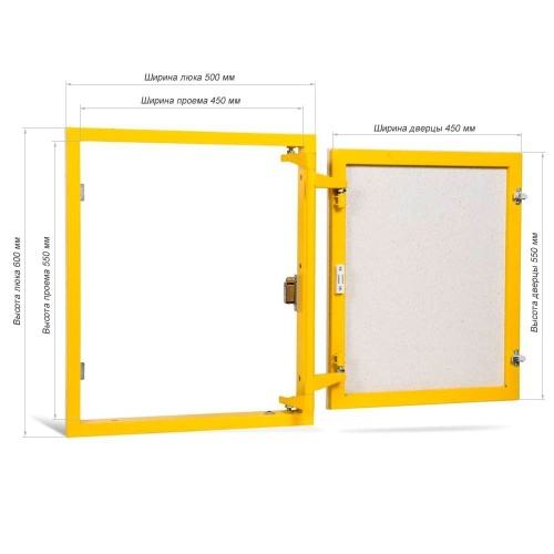Фото Люк под плитку Формат КН 50-60 в интернет-магазине napolke.by