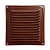 Фото Решетка металлическая 120х120 коричневая в интернет-магазине napolke.by