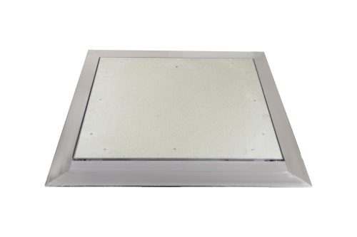 Фото Напольный алюминиевый люк с амортизаторами Периметр 100x100 в интернет-магазине napolke.by