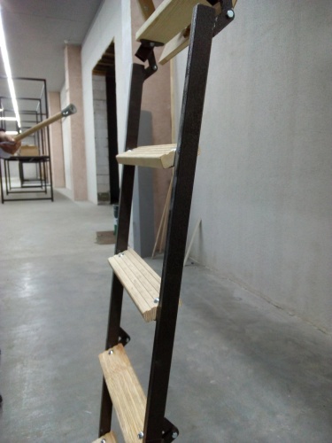 Фото Лестница чердачная металлическая ASTARK 120x60x280 в интернет-магазине napolke.by