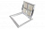 Фото Напольный алюминиевый люк с амортизаторами Периметр 60x60 в интернет-магазине napolke.by