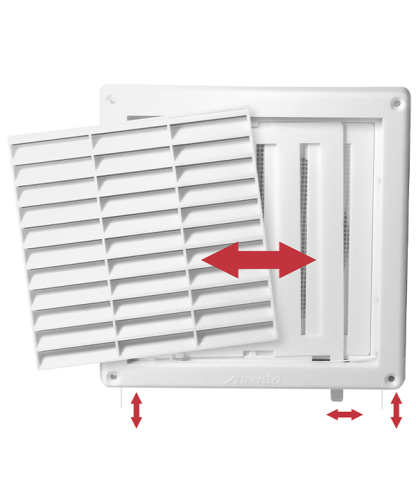 Фото Регулируемая вентиляционная решетка Awenta Styl T43a 165x165 в интернет-магазине napolke.by