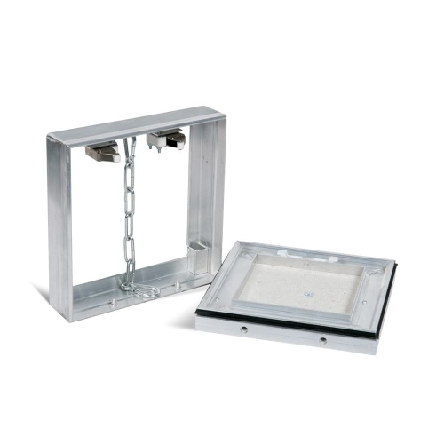 Фото Люк под плитку со съемной дверцей Контур 18x18 в интернет-магазине napolke.by