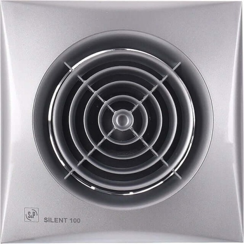 Фото Вентилятор вытяжной Soler&Palau Silent-100 CHZ SILVER (Датчик влажности + таймер) в интернет-магазине napolke.by Фото Вентилятор вытяжной Soler&Palau Silent-100 CHZ SILVER (Датчик влажности + таймер) в интернет-магазине napolke.by