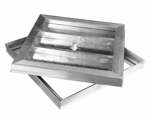 Фото Напольный люк со съемной рифленой крышкой Премиум Лайт 60х90 в интернет-магазине napolke.by