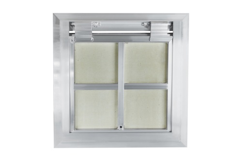 Фото Напольный алюминиевый люк с амортизаторами Периметр 80x80 в интернет-магазине napolke.by