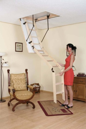 Фото Деревянная чердачная лестница Oman Termo 70x110x280 в интернет-магазине napolke.by