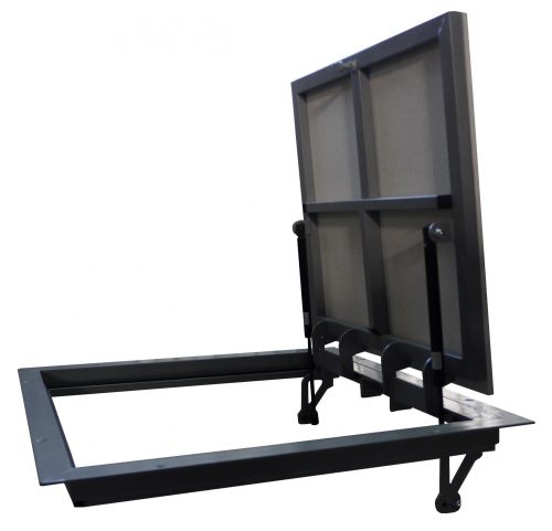 Фото Напольный люк с амортизаторами Стелс Лайт 80x70П в интернет-магазине napolke.by