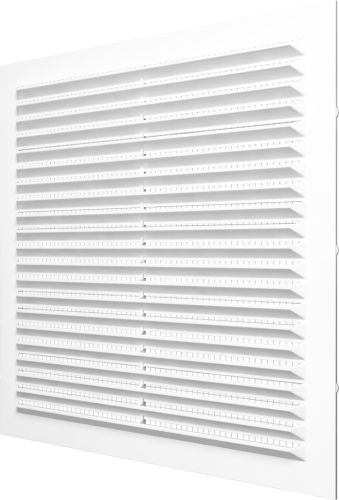 Фото Решетка вентиляционная вытяжная 200*200 с сеткой,  белая. Серия "Эконом" в интернет-магазине napolke.by