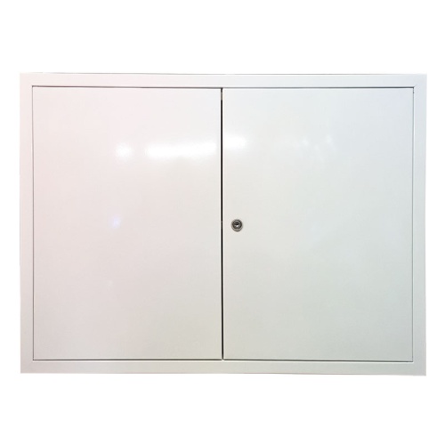 Фото Двухдверный металлический люк с замком 60х30 в интернет-магазине napolke.by