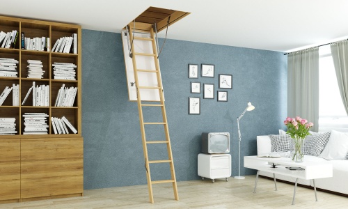 Фото Чердачная лестница Docke Standard Termo 60x120x300 в интернет-магазине napolke.by