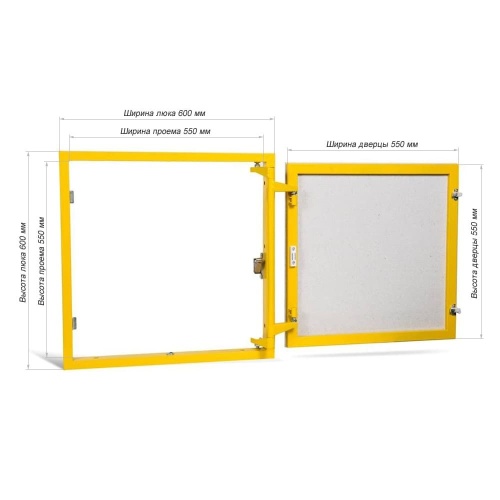 Фото Люк под плитку Формат КН 60-60 в интернет-магазине napolke.by