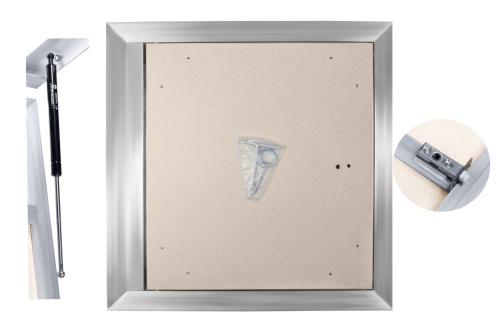 Фото Напольный алюминиевый люк с амортизаторами Периметр 60x90 в интернет-магазине napolke.by